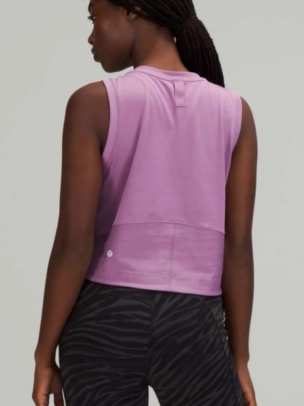 lululemon athletica Lavender Cropped Performance Tank